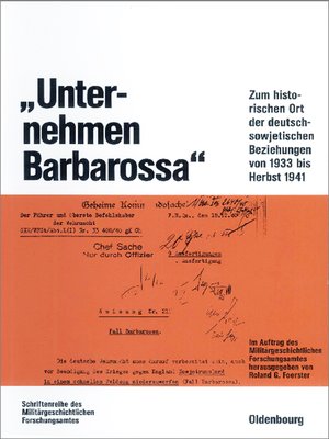 cover image of "Unternehmen Barbarossa"
